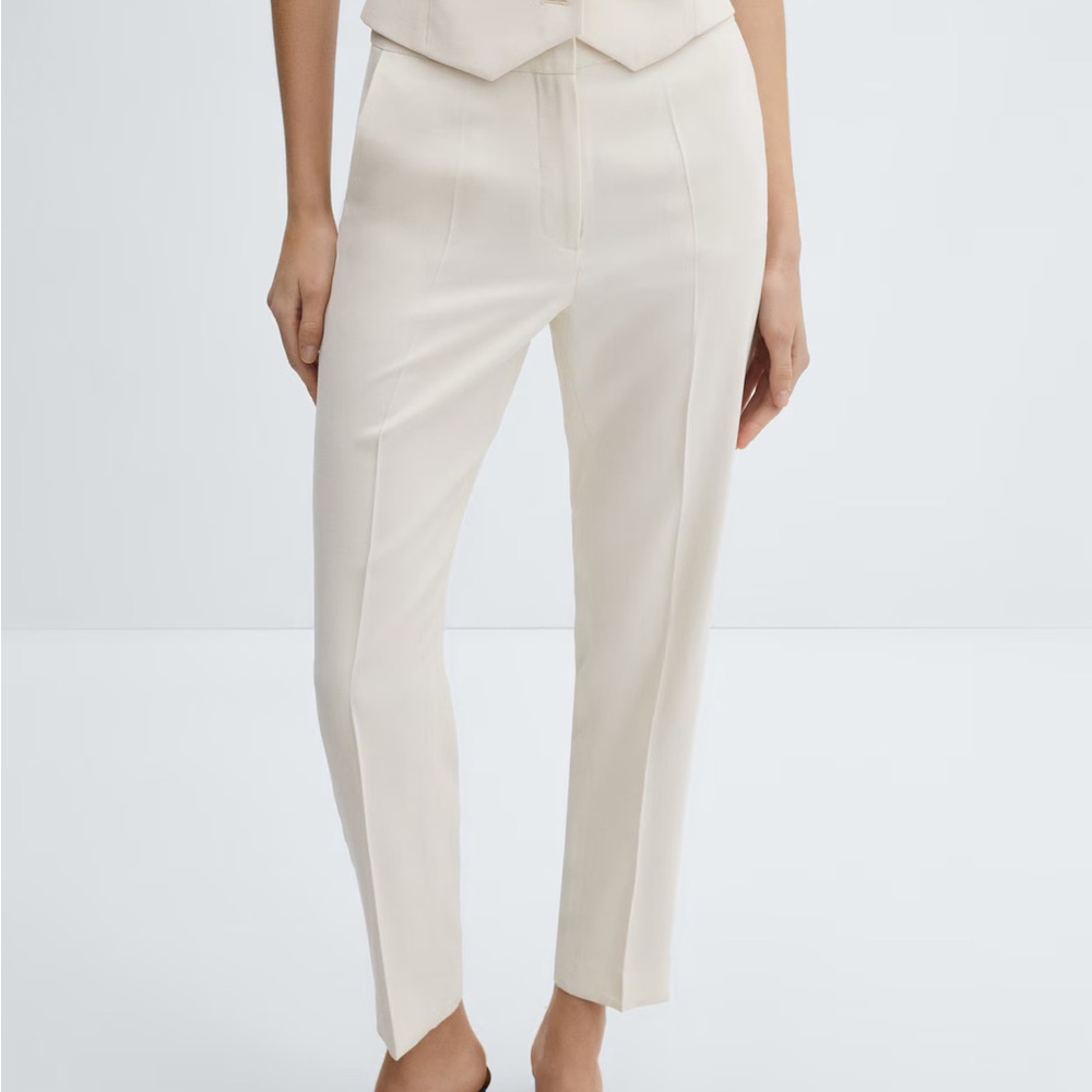 Mango Cream Women's Suit Pants NWT Small